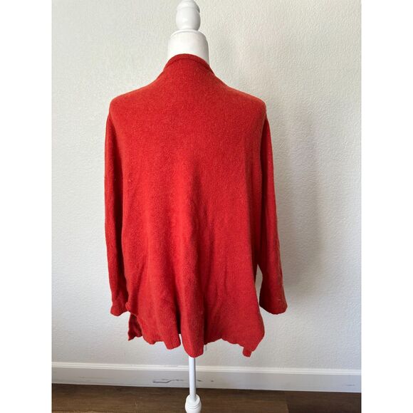 Madewell Kent Wool Orange/Red Long Cardigan Size Small - Picture 3 of 8